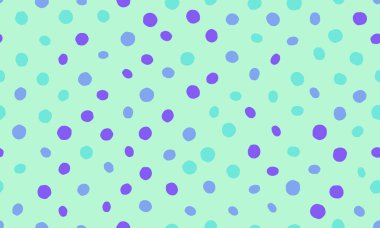 Pastel deniz mavisi arkaplanı dağınık mor ve su noktalarıyla süslenmiş. Markalaşma, web siteleri, tekstil tasarımı ve çocuk ürünleri için harika bir şablon..