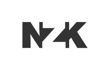 NZK logo tasarımı. İlk harf N Z K kalın yazı tipi teknoloji girişimleri, danışmanlık, kurumsal markalaşma. Yaratıcı şirket adı, manşet başlıkları tipografi kimliği, moda logoti tipi. Vektör illüstrasyonu.