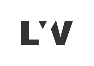 LYV logo tasarımı. İlk harf L Y V kalın yazı tipi teknoloji girişimleri, danışmanlık, kurumsal markalaşma. Yaratıcı şirket adı, manşet başlıkları tipografi kimliği, moda logoti tipi. Vektör illüstrasyonu.