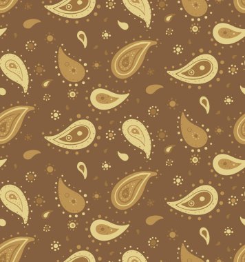 Romantik baskılı bir tuval. Ulusal manevi açıdan bir fikir motifi. Paisley 'nin şenliği eski moda. Çayırda elle çizilmiş süsleme.