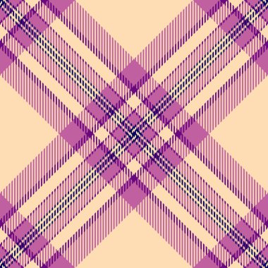 Mor, krem ve lacivert renklerle detaylı tartan desenleri bir gelenek hissi veriyor. Klasik tarz arayan tekstil, arkaplan ya da yaratıcı projeler için ideal.