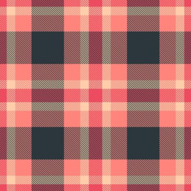 Pembe ve kömür tonlarında canlı ekoseli desen. Özgeçmiş, tekstil ya da grafik projeleri için kusursuz tekrarlayan tasarım. Modern, çok yönlü ve göz alıcı..