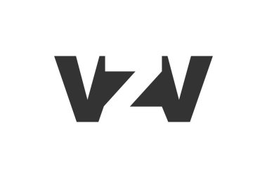 VZV logo tasarımı. İlk harf V V kalın yazı tipi teknoloji girişimleri, danışmanlık, kurumsal markalaşma için. Yaratıcı şirket adı, manşet başlıkları tipografi kimliği, moda logoti tipi. Vektör illüstrasyonu.