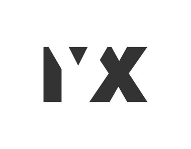 IYX logo tasarımı. İlk harf I Y X kalın yazı tipi teknoloji girişimleri, danışmanlık, kurumsal markalaşma. Yaratıcı şirket adı, manşet başlıkları tipografi kimliği, moda logoti tipi. Vektör illüstrasyonu.