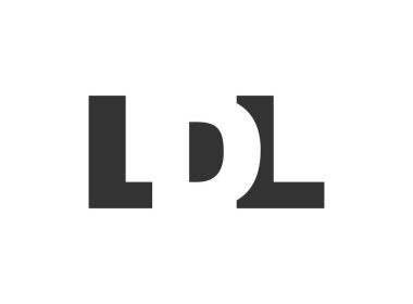 LDL logo tasarımı. İlk harf L D L kalın yazı tipi teknoloji girişimleri, danışmanlık, kurumsal markalaşma. Yaratıcı şirket adı, manşet başlıkları tipografi kimliği, moda logoti tipi. Vektör illüstrasyonu.