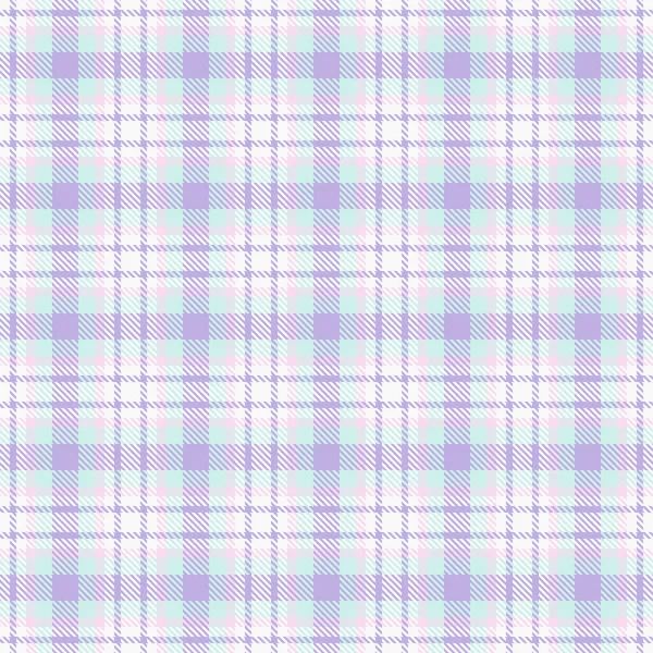 Yumuşak pastel ekose desenli. Açık lavanta, nane ve beyaz renkleri içeren zarif bir tartan tasarımı. Arkaplan, tekstil veya dijital kağıt için ideal.