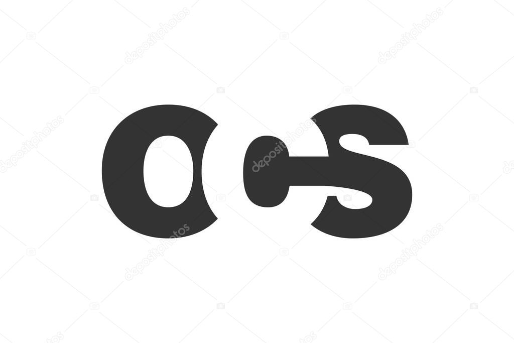 OCS logo design. Initial letter O C S bold font style for tech startups, consulting, corporate branding. Creative company name, headlines typography identity, trendy logotype. Vector illustration.
