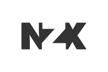 NZX logo tasarımı. İlk harf N Z X kalın yazı tipi teknoloji girişimleri, danışmanlık, kurumsal markalaşma. Yaratıcı şirket adı, manşet başlıkları tipografi kimliği, moda logoti tipi. Vektör illüstrasyonu.