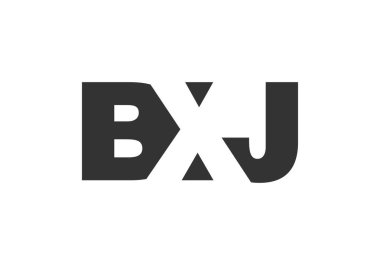 BXJ logo tasarımı. İlk harf B X J kalın yazı tipi. Teknolojik girişimler, danışmanlık, kurumsal markalaşma için. Yaratıcı şirket adı, manşet başlıkları tipografi kimliği, moda logoti tipi. Vektör illüstrasyonu.