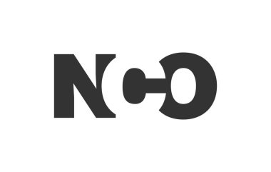 Astsubay logosu tasarımı. İlk harf N C O kalın font tarzı. Teknolojik girişimler, danışmanlık, kurumsal markalaşma için. Yaratıcı şirket adı, manşet başlıkları tipografi kimliği, moda logoti tipi. Vektör illüstrasyonu.