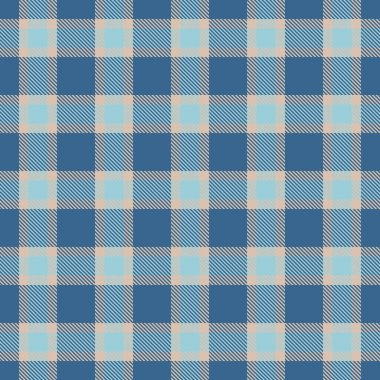 Klasik ekose desenli havalı mavi bej. Tekstil, arka plan, tasarım unsurları için çok yönlü. Rahatlığı, geleneği, tarzı çağrıştırıyor. Çeşitli projeler için ideal.