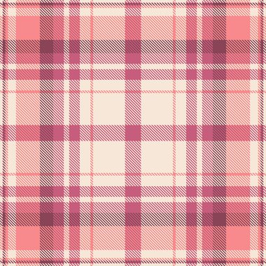 Hassas pembe tartan desenli, tekstil tasarımı için mükemmel, arka planda, ya da klasik tarzda bir dokunuş. Kusursuz, çok yönlü ve yaratıcı projeleriniz için hazır..