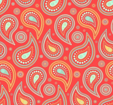 Tropikal soyut bir resim. Geometrik bitkilerle kaplayın. Kına, yüzeyin karmaşıklığıyla bükülmüş. Festivalsel dekorasyonda retro tarzı şal deseni.