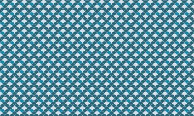 Gök mavisi ve açık mavi çakışan pulların soyut ve pürüzsüz deseni. Geçmişler, tekstil, web sitesi tasarımı ve ambalaj için mükemmel. Sakin ve sofistike bir his uyandırıyor..