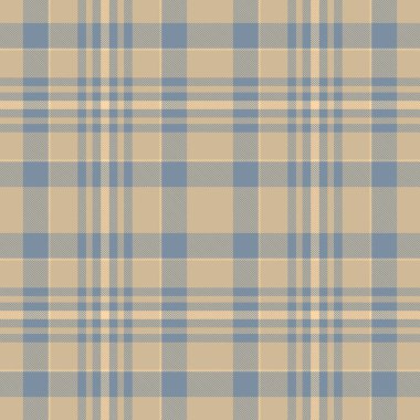 Sakinleştirici maviler ve bej renklerle klasik tartan deseni. Tekstil tasarımı için ideal, arka planlar, ya da herhangi bir projeye biraz zarafet katmak için. Çok yönlü zamansız.