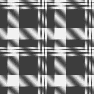 Klasik monokrom ekose desenli. Geçmişler, tekstil, moda ve grafik projeler için zamansız, çok yönlü tasarım. Geleneksel ya da modern estetik için kullan.