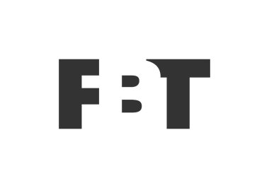 FBT logo tasarımı. İlk harf F B T koyu yazı tipi. Teknolojik girişimler, danışmanlık, kurumsal markalaşma için. Yaratıcı şirket adı, manşet başlıkları tipografi kimliği, moda logoti tipi. Vektör illüstrasyonu.