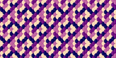 Mor, pembe ve krem tonlarında üst üste binen daireler olan soyut, pürüzsüz desenler. Tekstil tasarımı, web sitesi geçmişi veya canlı markalaşma için mükemmel..