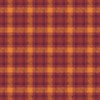 Sıcak sonbahar ekose deseni. Sıcak, kırsal tekstil tasarımı rahatlık ve düşüşü çağrıştırıyor. Özgeçmiş, giyim veya el sanatları projeleri için ideal.