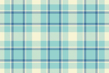 Açık mavi ve krem rengi klasik ekose desenli. Özgeçmiş, tekstil ya da ambalaj kağıdı için kusursuz tartan tasarımı. Çeşitli tasarım projeleri için çok yönlü.