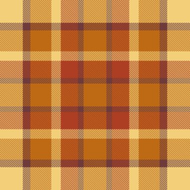 Kahverengi, turuncu ve bronzlaşmış ekoseli desenler. Tekstil tasarımları, arka planlar ve mevsimsel grafikler için ideal konfor ve geleneği çağrıştırıyor.