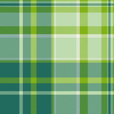 Klasik yeşil ekose desenli. Kusursuz kumaş tasarımı. Zamansız bir tekstil, arka plan, giyim veya dijital sanat için mükemmel. Çok yönlü görsel çekicilik.