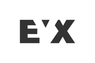 EYX logo tasarımı. İlk harf E Y X kalın yazı tipi teknoloji girişimleri, danışmanlık, kurumsal markalaşma. Yaratıcı şirket adı, manşet başlıkları tipografi kimliği, moda logoti tipi. Vektör illüstrasyonu.
