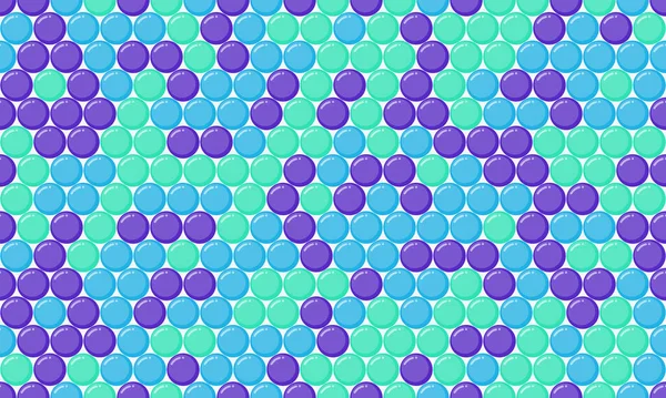 Pastel mor ve turkuaz dairelerin soyut, dikişsiz deseni. Oyun geçmişi, web sitesi tasarımları, tekstil ve çocuk projeleri için mükemmel..