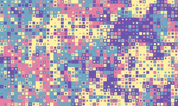 Canlı pastel piksel sanat arka planı. Web siteleri, sunumlar ve sosyal medya için mükemmel. Bu soyut, renkli mozaik neşe ve enerjiyi çağrıştırıyor..