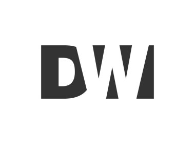 DWI logo tasarımı. İlk harf D W I kalın yazı tipi teknoloji girişimleri, danışmanlık, kurumsal markalaşma. Yaratıcı şirket adı, manşet başlıkları tipografi kimliği, moda logoti tipi. Vektör illüstrasyonu.