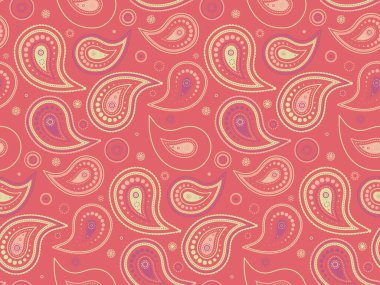 Çarpık bir görüntü ve canlı bir Hintli. Dekorasyon şablonunda müthiş moda. Doğu kıvrımlı ve kraliyet sanat eserleri. Eski moda renkte çizgili sanatsal.