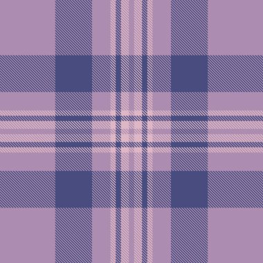 Leylak rengi ve koyu mavi tonlarda zarif ekose desenli. Kusursuz, çok yönlü arka plan tekstil, giyim ve tasarım projeleri için mükemmel. Klasik ve şık..