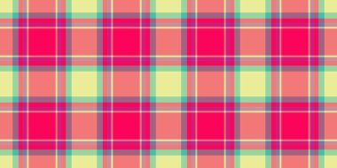 Kalın pembe, mercan, sarı ve turkuaz renklerden oluşan canlı ekoseli desenler. Tekstil tasarımları, tatil temaları veya yaratıcı projeler için çok yönlü arkaplan.