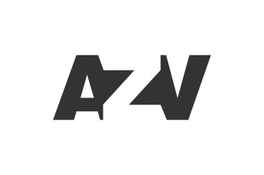 AZV logo tasarımı. İlk harf A-Z kalın yazı tipi teknolojik girişimler, danışmanlık, kurumsal markalaşma. Yaratıcı şirket adı, manşet başlıkları tipografi kimliği, moda logoti tipi. Vektör illüstrasyonu.