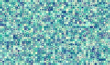 Soyut deniz mavisi ve bej mozaik desen. İnternet sitesi geçmişi, tekstil tasarımları ya da teknik sunumlar için mükemmel. Karmaşıklık, veri görselleştirme veya modern sanatsallığı temsil eder.