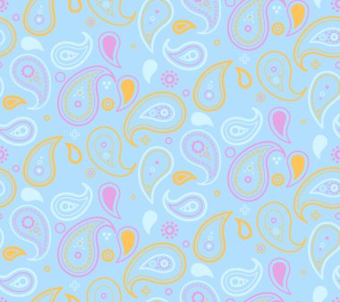 Resim elle çizildiğinde basit yazdır. Etkili Asya dokusu fikri. Paisley zahmetsiz, zarif fayanslı. Döşeme halısına süsleme.