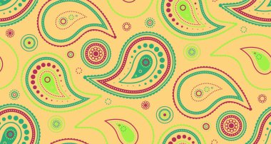 Canlı ruhani ve kusursuz bir fikir. Varyasyon halısına İran dekoratifi. Arka plan davetiyesi mürekkepli. Paisley kart desen biçimi.