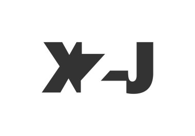 XZJ logo tasarımı. İlk harf X-J kalın yazı tipi teknoloji girişimleri, danışmanlık, kurumsal markalaşma için. Yaratıcı şirket adı, manşet başlıkları tipografi kimliği, moda logoti tipi. Vektör illüstrasyonu.