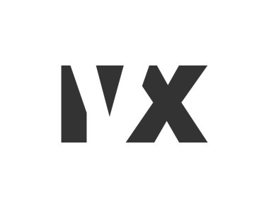 IVX logo tasarımı. İlk harf I V X kalın yazı tipi teknoloji girişimleri, danışmanlık, kurumsal markalaşma. Yaratıcı şirket adı, manşet başlıkları tipografi kimliği, moda logoti tipi. Vektör illüstrasyonu.