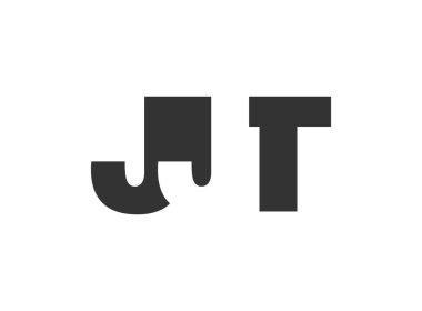 JJT logo tasarımı. İlk harf J T koyu yazı tipi. Teknolojik girişimler, danışmanlık, kurumsal markalaşma. Yaratıcı şirket adı, manşet başlıkları tipografi kimliği, moda logoti tipi. Vektör illüstrasyonu.