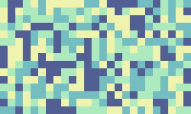 Renkli karoları ve zarif simetrisi olan desenli küp deseni. Grafik tasarım projeleri, arka planlar ve modaya uygun dekoratif materyal için ideal.