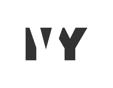 IVY logo tasarımı. İlk harf I V Y kalın yazı tipi teknoloji girişimleri, danışmanlık, kurumsal markalaşma. Yaratıcı şirket adı, manşet başlıkları tipografi kimliği, moda logoti tipi. Vektör illüstrasyonu.