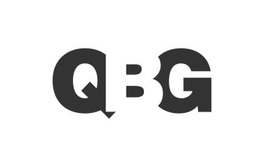 QBG logo tasarımı. İlk harf Q B G kalın yazı tipi teknoloji girişimleri, danışmanlık, kurumsal markalaşma. Yaratıcı şirket adı, manşet başlıkları tipografi kimliği, moda logoti tipi. Vektör illüstrasyonu.