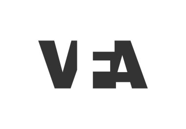 VFA logo tasarımı. İlk harf V F. Teknoloji girişimleri, danışmanlık, kurumsal markalaşma için cesur bir yazı tipi. Yaratıcı şirket adı, manşet başlıkları tipografi kimliği, moda logoti tipi. Vektör illüstrasyonu.