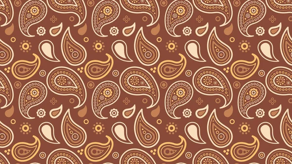 Kıvrımlı eski moda kıvrımlı Asyalı. Paisley çiziyor ve büyümeyi tekrarlıyor. Çiçek yaprağında modern simetri. Batı yatay olarak kart geleneği.