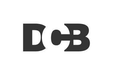 DCB logo tasarımı. İlk harf D C B cesur yazı tipi teknoloji girişimleri, danışmanlık, kurumsal markalaşma. Yaratıcı şirket adı, manşet başlıkları tipografi kimliği, moda logoti tipi. Vektör illüstrasyonu.