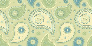 Paisley horizontal by elegance tropical. Background pattern on template effect. Dress curl at surface hand-drawn. Colours rug in meadow flourish.