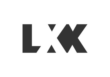 LXX logo tasarımı. İlk harf L X kalın yazı tipi teknoloji girişimleri, danışmanlık, kurumsal markalaşma. Yaratıcı şirket adı, manşet başlıkları tipografi kimliği, moda logoti tipi. Vektör illüstrasyonu.