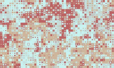 Soyut mozaik desen. Yerimsi tonlar web sitesi afişleri, sunumlar veya modern tasarım projeleri için dokulu, pikselli bir arkaplan oluşturur.