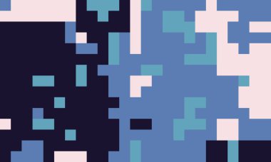 Renkli görüntü efekti kağıdı. Uyum geometrisi optik tekstil. Pikselleştirilmiş modern ambalaj kağıdı ilham kaynağı. Retro 90 sunumu 80 'ler.